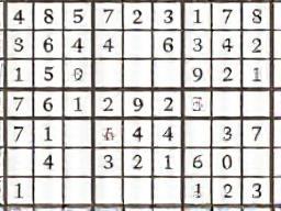 Sudoku puzzle interface